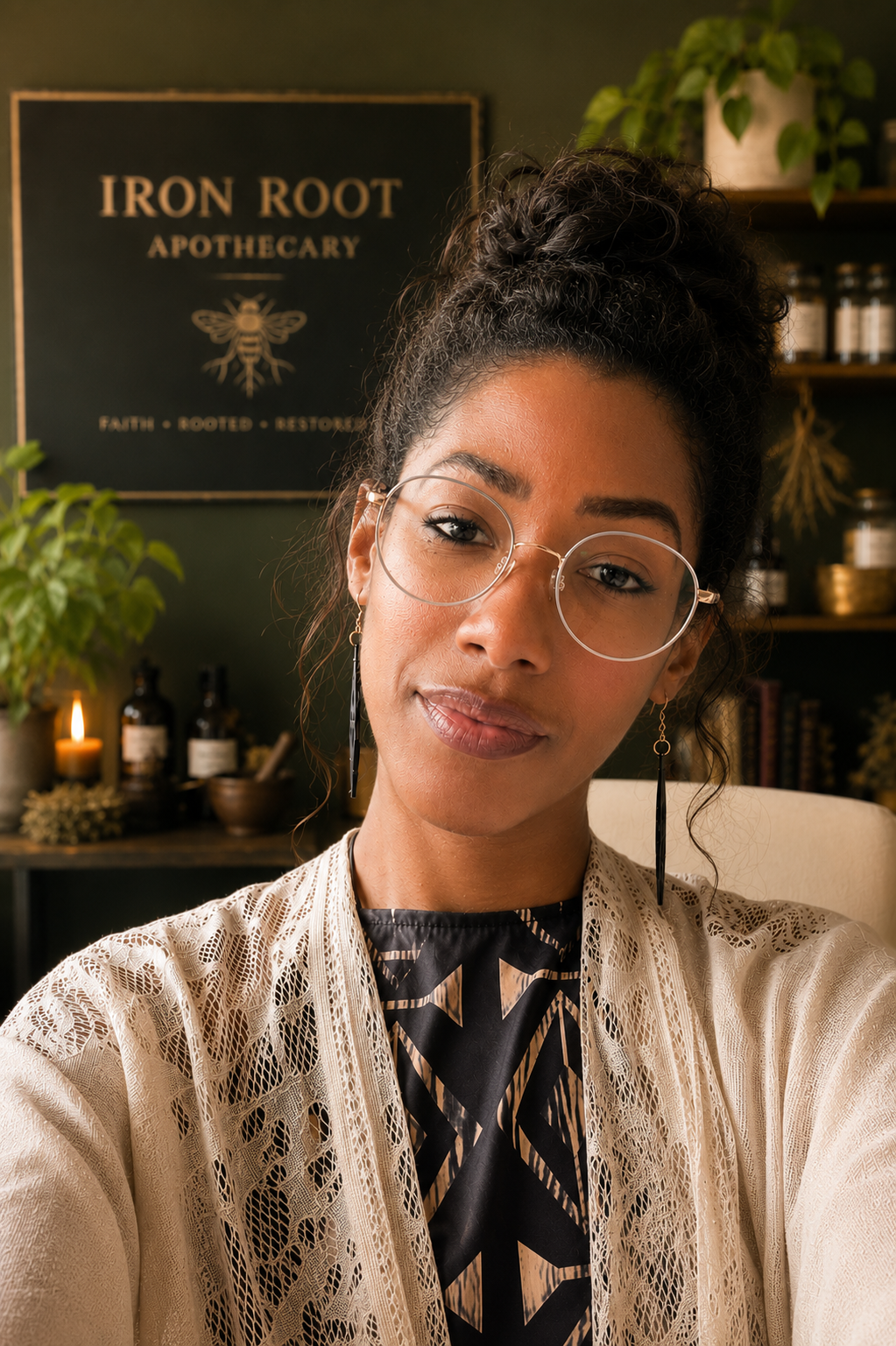 Amanda Wintour, founder of Iron Root Apothecary